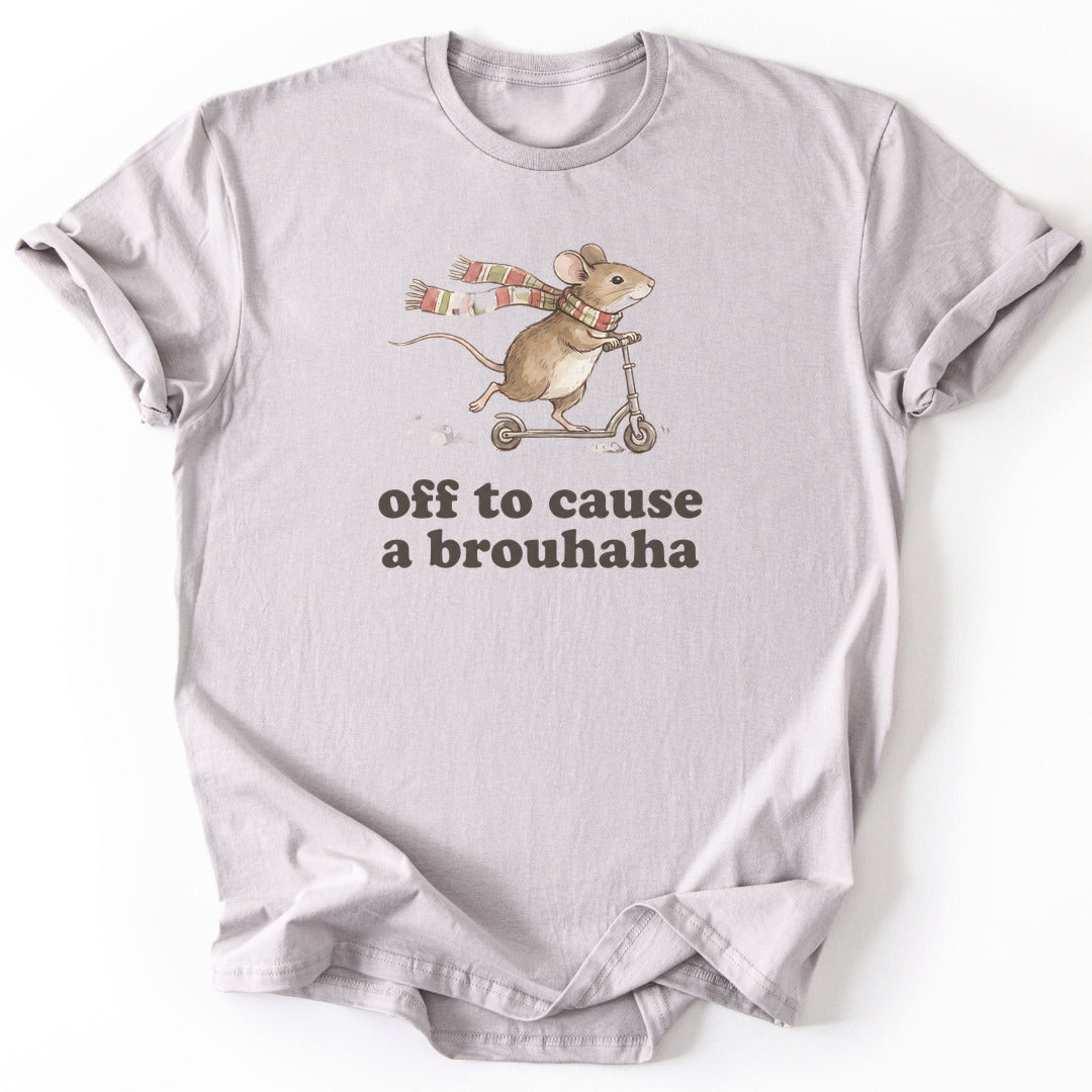 Off to Cause a Brouhaha - Ice Grey