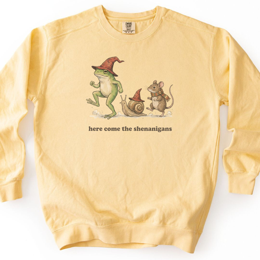 Here Come the Shenanigans Premium Sweatshirt - Butter