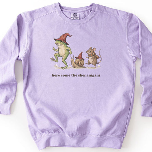 Here Come the Shenanigans Premium Sweatshirt - Orchid