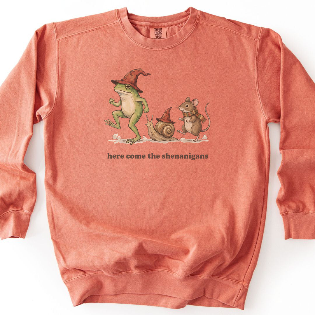 Here Come the Shenanigans Premium Sweatshirt - Terracotta