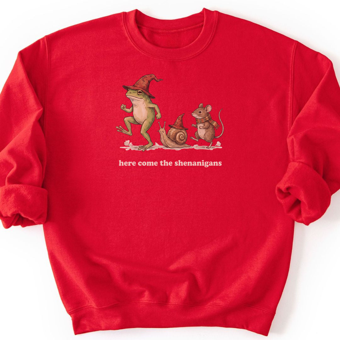 Here Come the Shenanigans Sweatshirt - Red