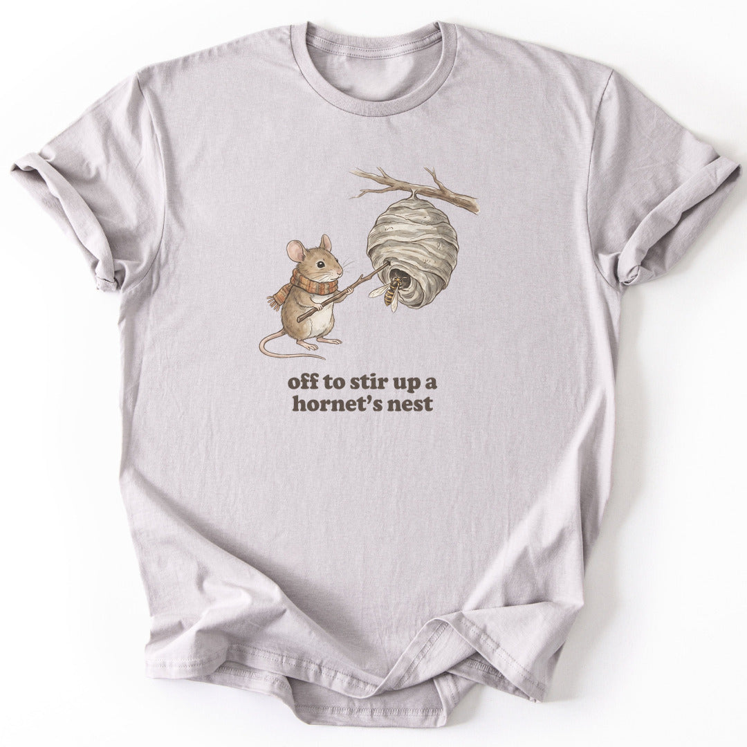 Off to Stir Up a Hornet's Nest - Ice Grey