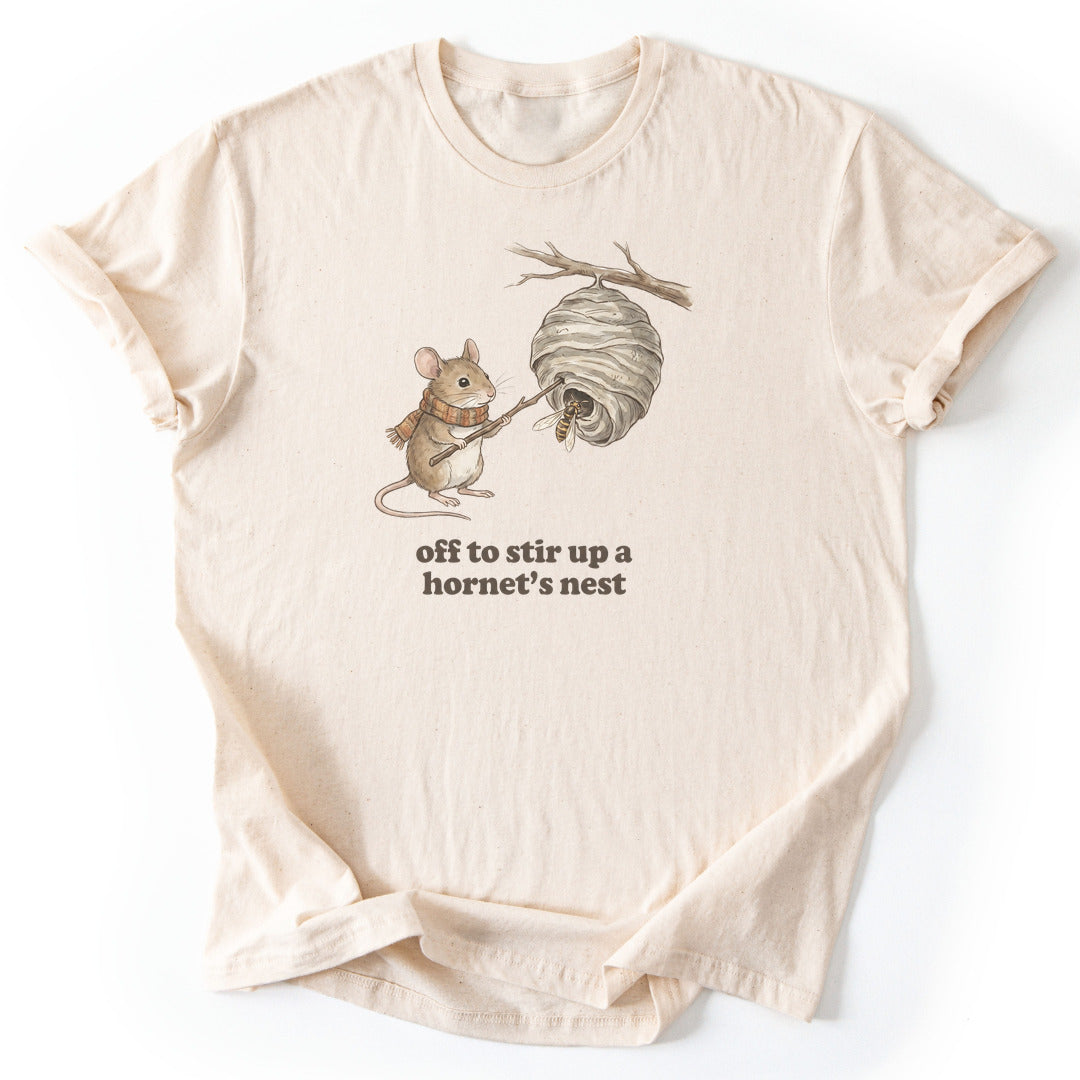Off to Stir Up a Hornet's Nest - Natural