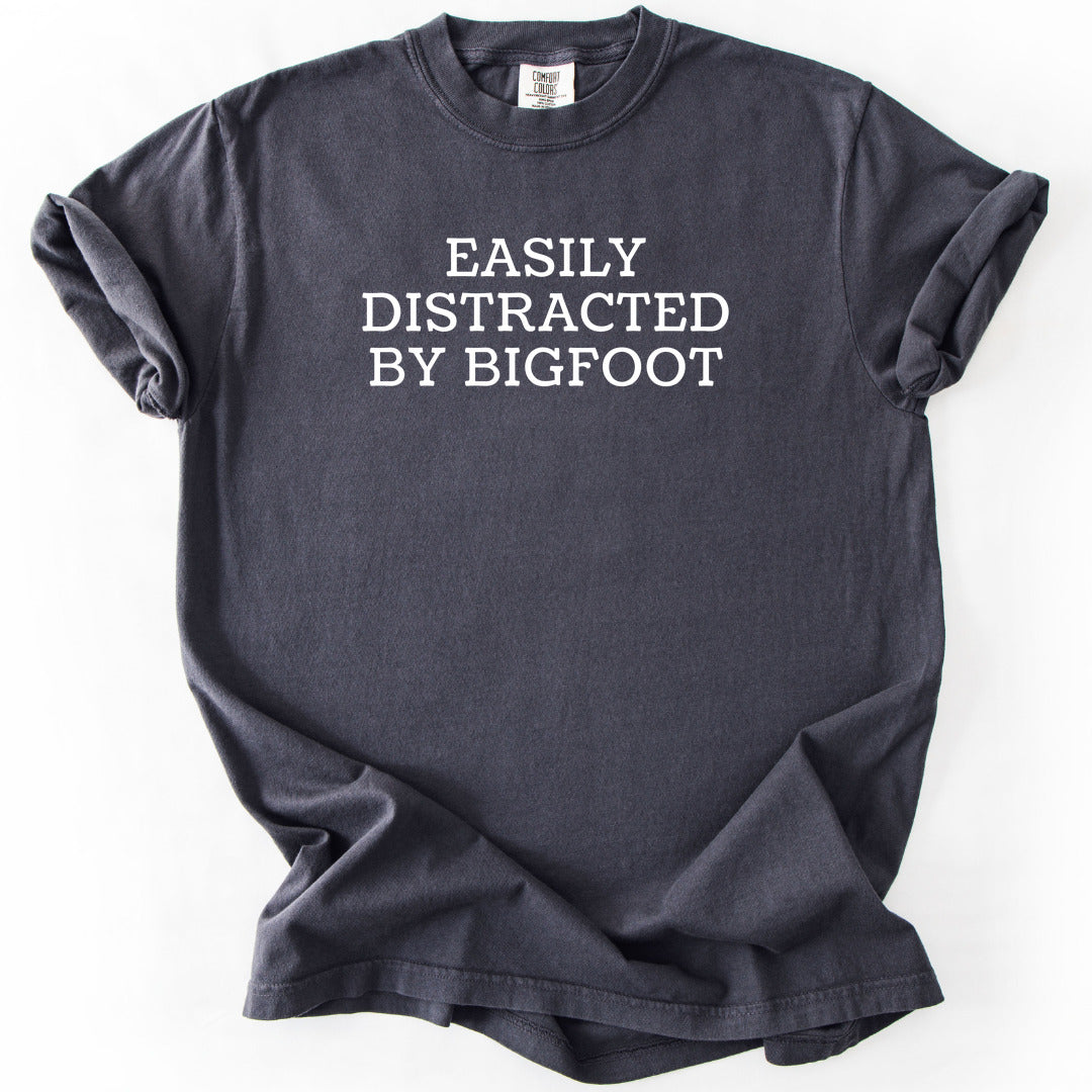 Easily Distracted By Bigfoot Premium - Graphite