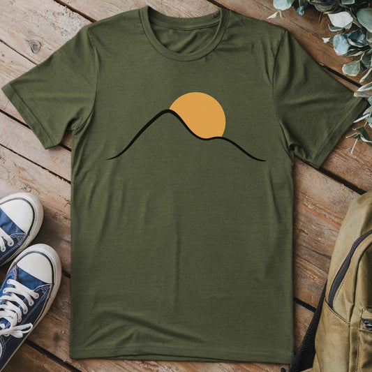T-Shirt Military Green / S Minimalist Sunrise T-Shirt