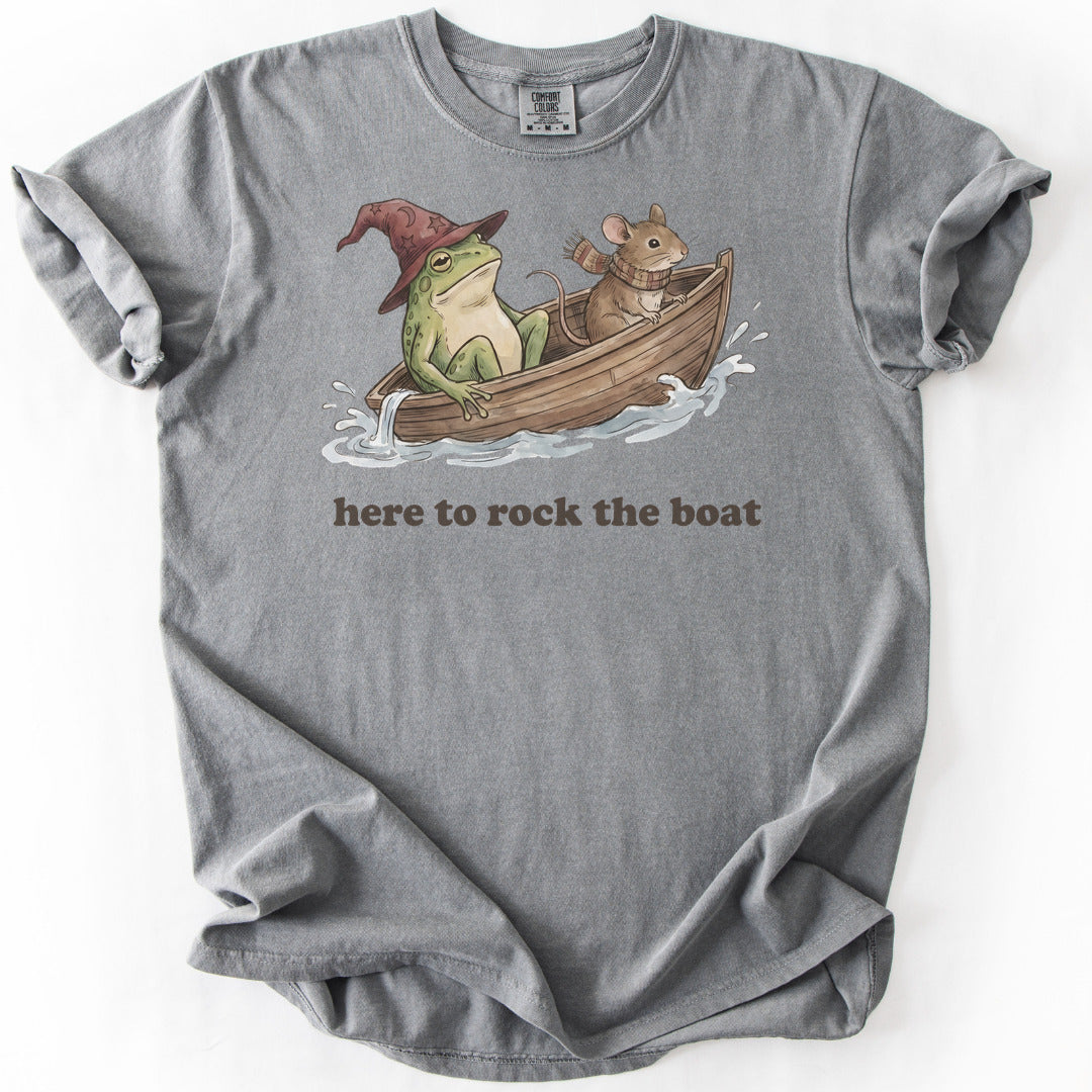 Here to Rock the Boat Premium - Grey