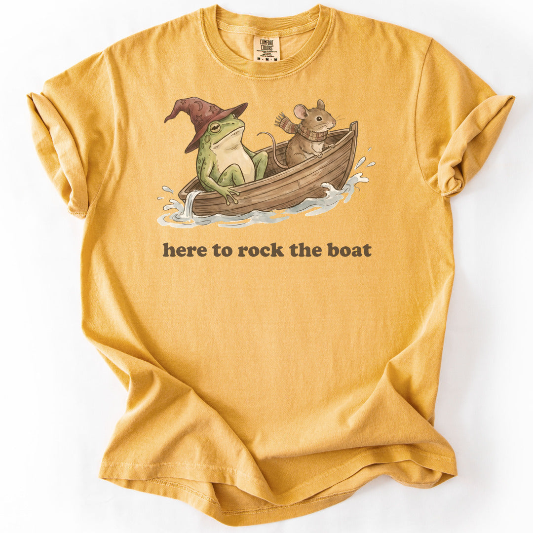 Here to Rock the Boat Premium - Mustard