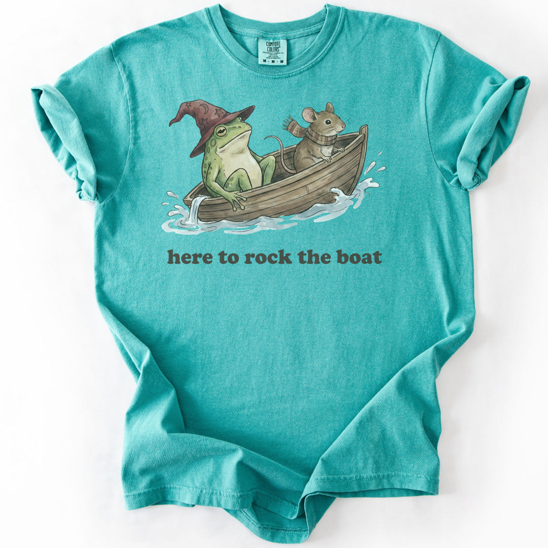 Here to Rock the Boat Premium - Seafoam