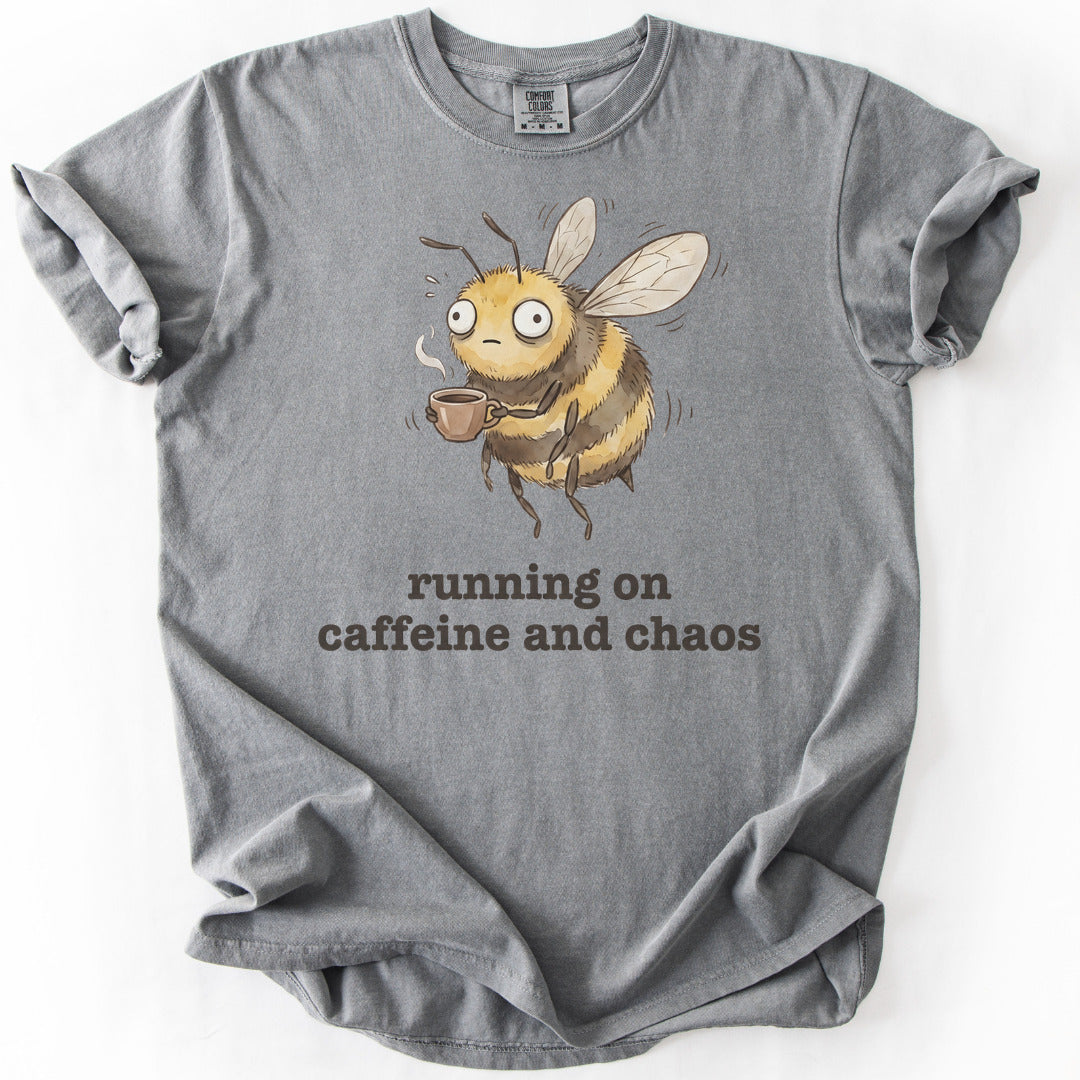 Running on Caffeine and Chaos Premium - Grey