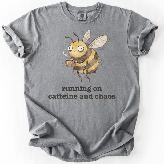 Running on Caffeine and Chaos Premium - Grey