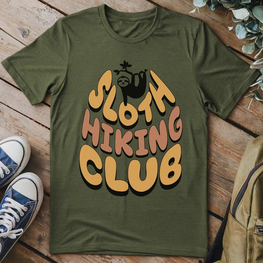 T-Shirt Military Green / S Sloth Hiking Club T-Shirt