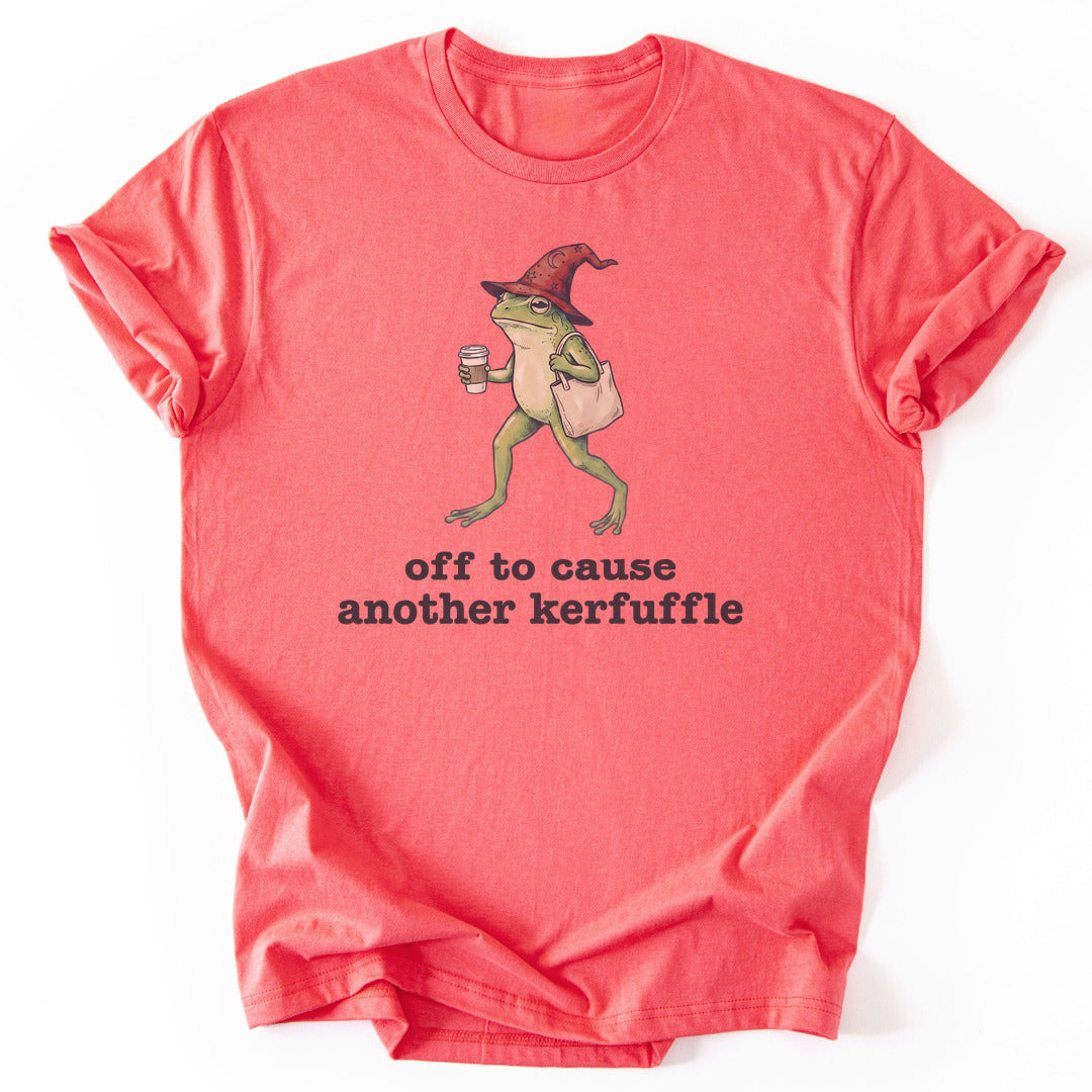 Off to Cause Another Kerfuffle - Coral Silk