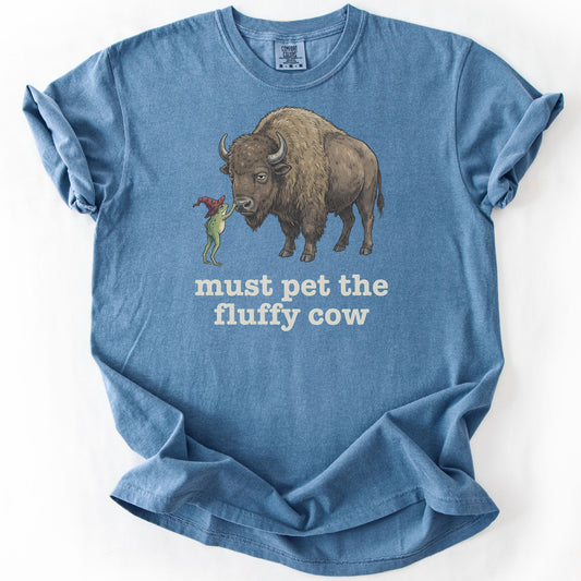 Must Pet the Fluffy Cow Premium - Blue Jean