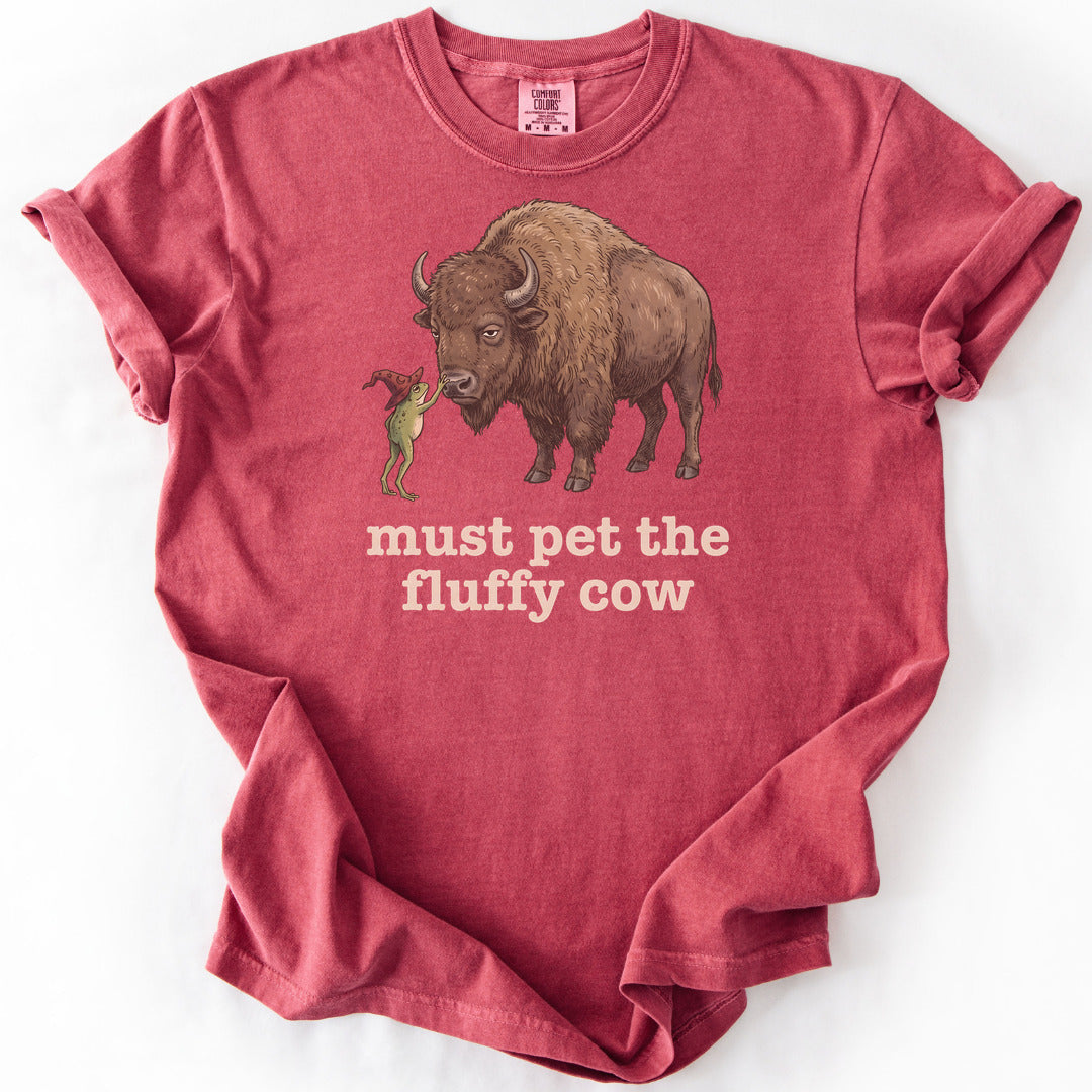 Must Pet the Fluffy Cow Premium - Crimson