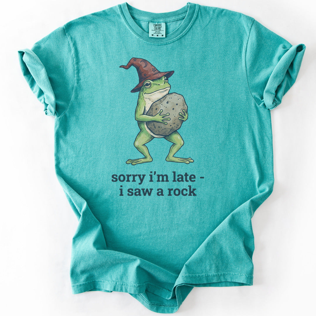 Sorry I'm Late I Saw a Rock Premium - Seafoam