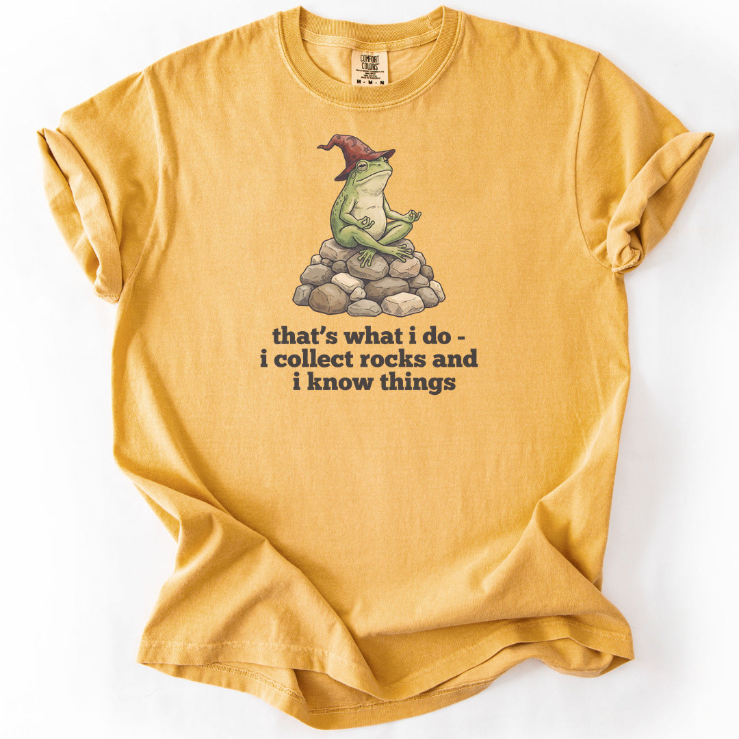 I Collect Rocks and I Know Things Premium - Mustard