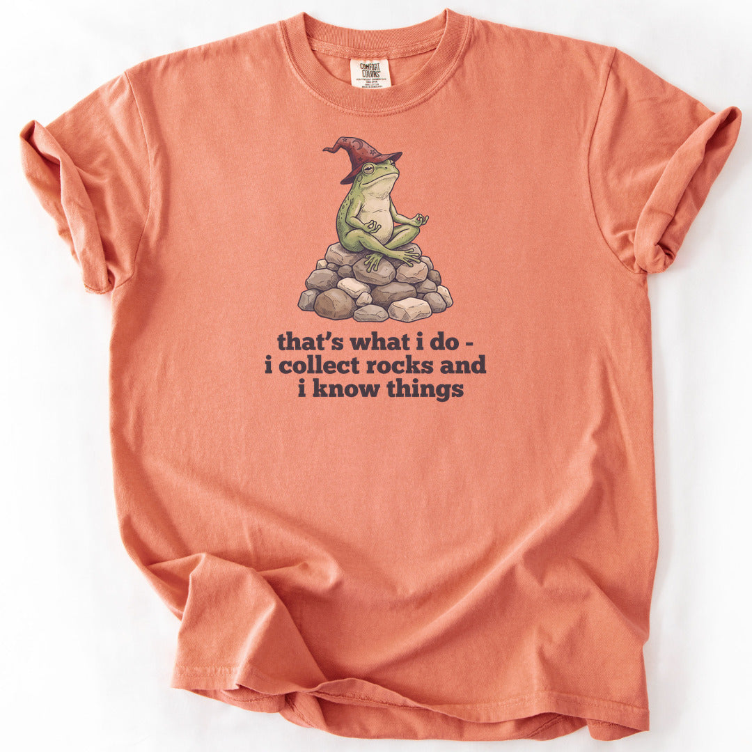 I Collect Rocks and I Know Things Premium - Terracotta