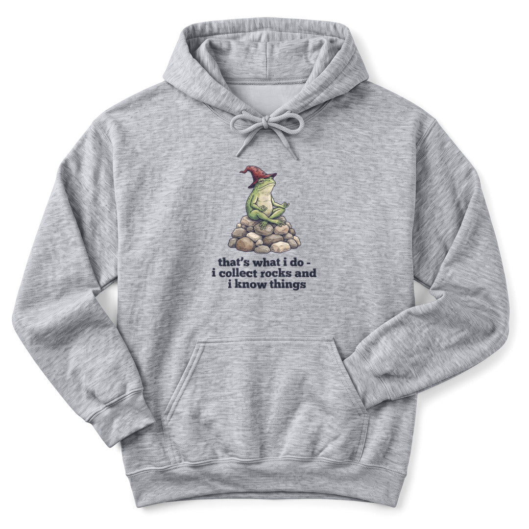 Hoodie Sport Grey / S I Collect Rocks and I Know Things Hoodie