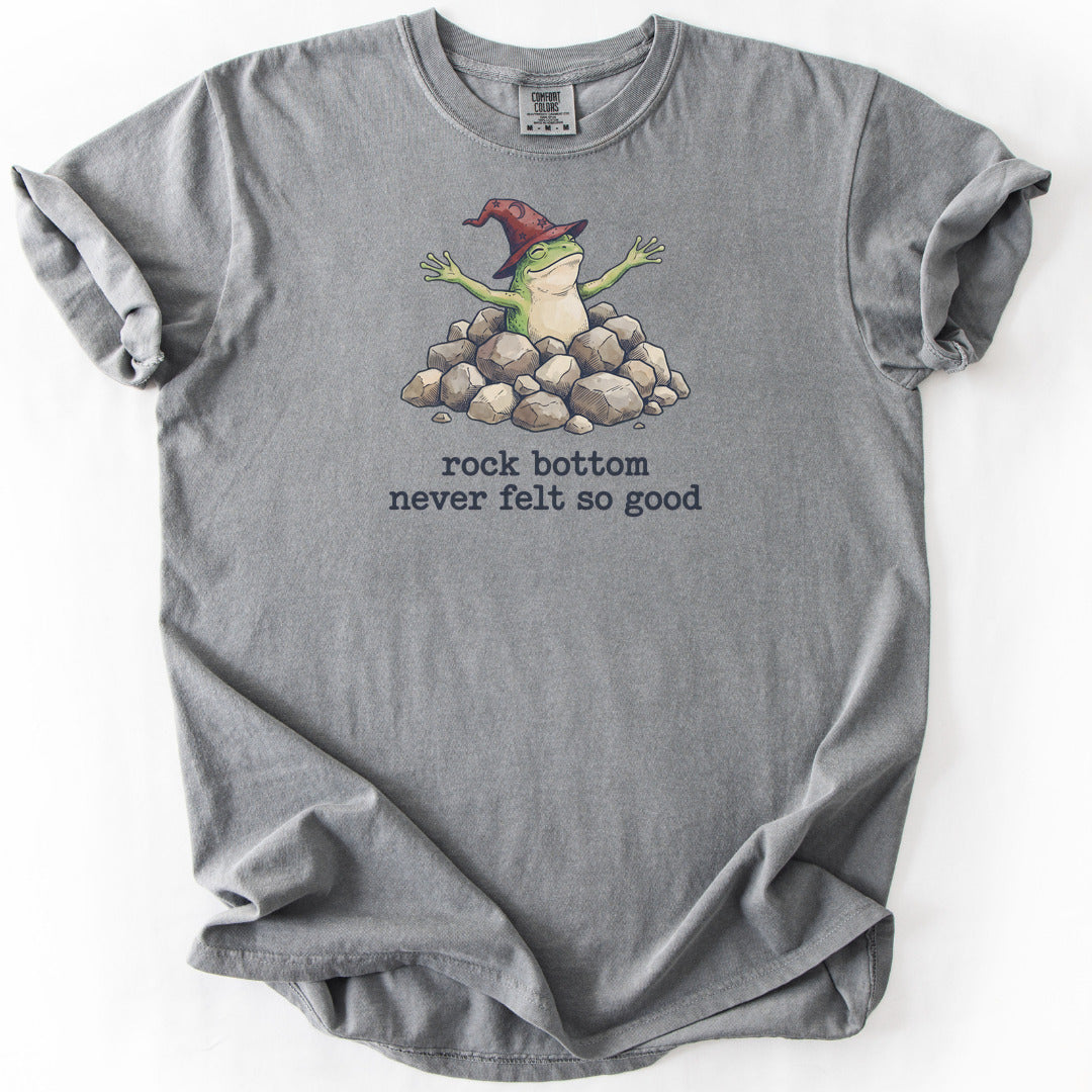 Rock Bottom Never Felt So Good Premium - Grey