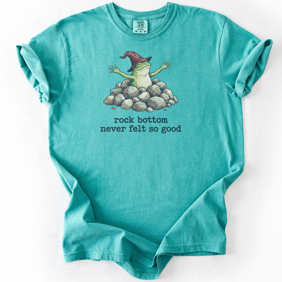 Rock Bottom Never Felt So Good Premium - Seafoam