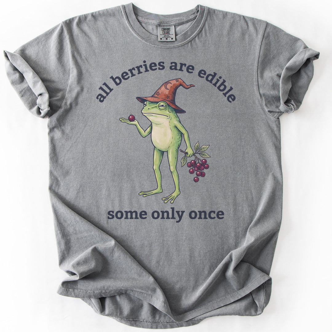 All Berries Are Edible Some Only Once Premium - Grey