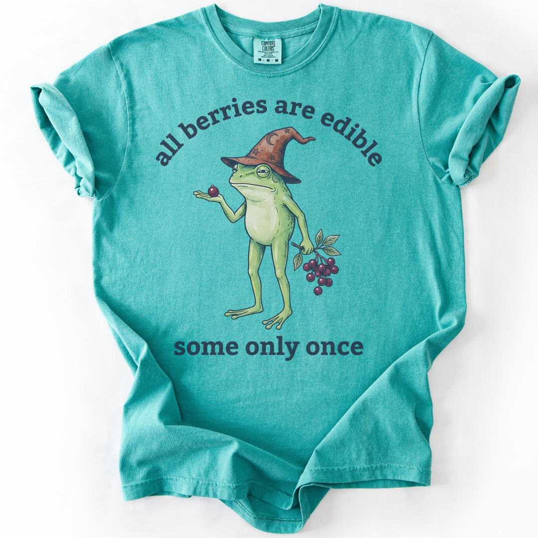 All Berries Are Edible Some Only Once Premium - Seafoam