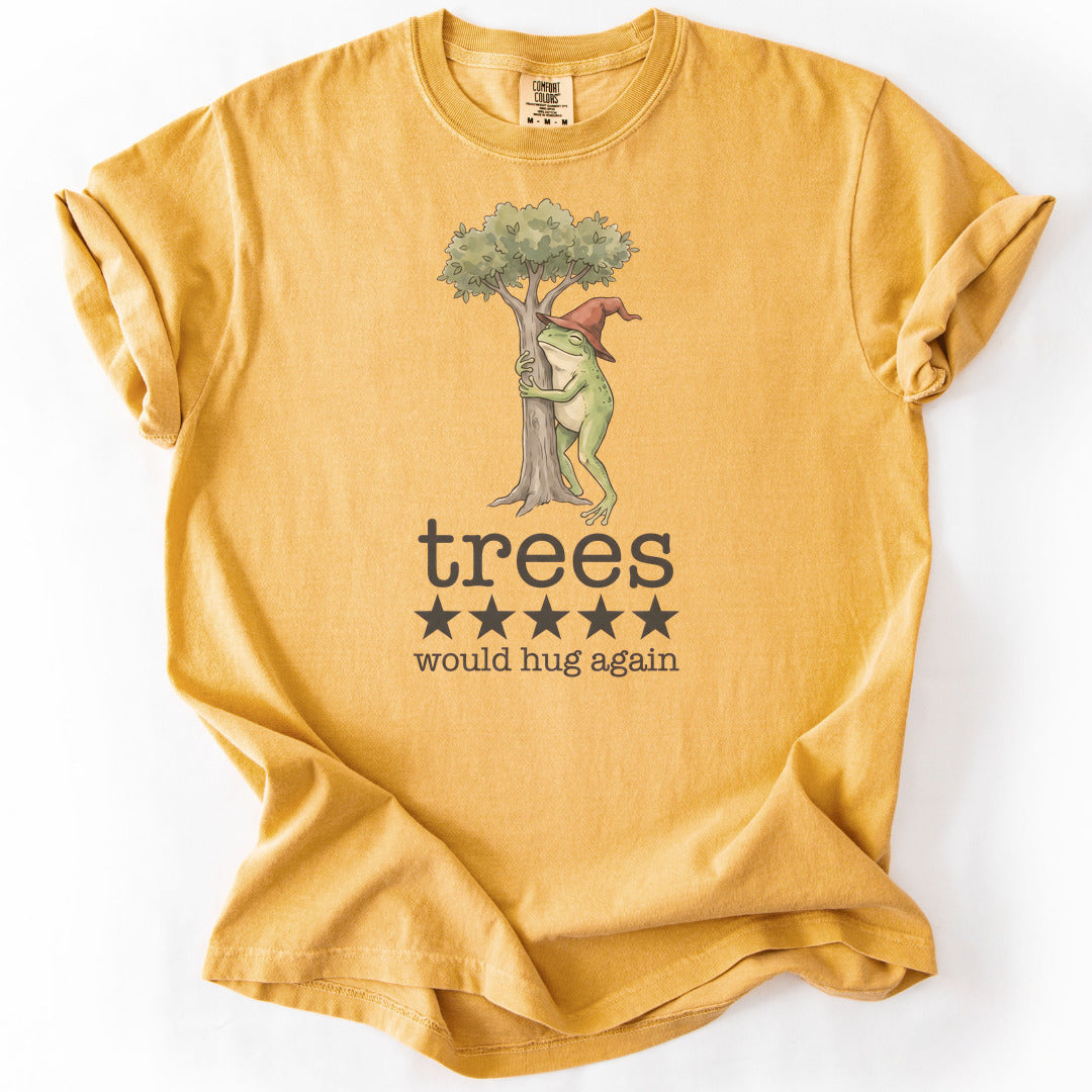 Trees Would Hug Again Premium - Mustard
