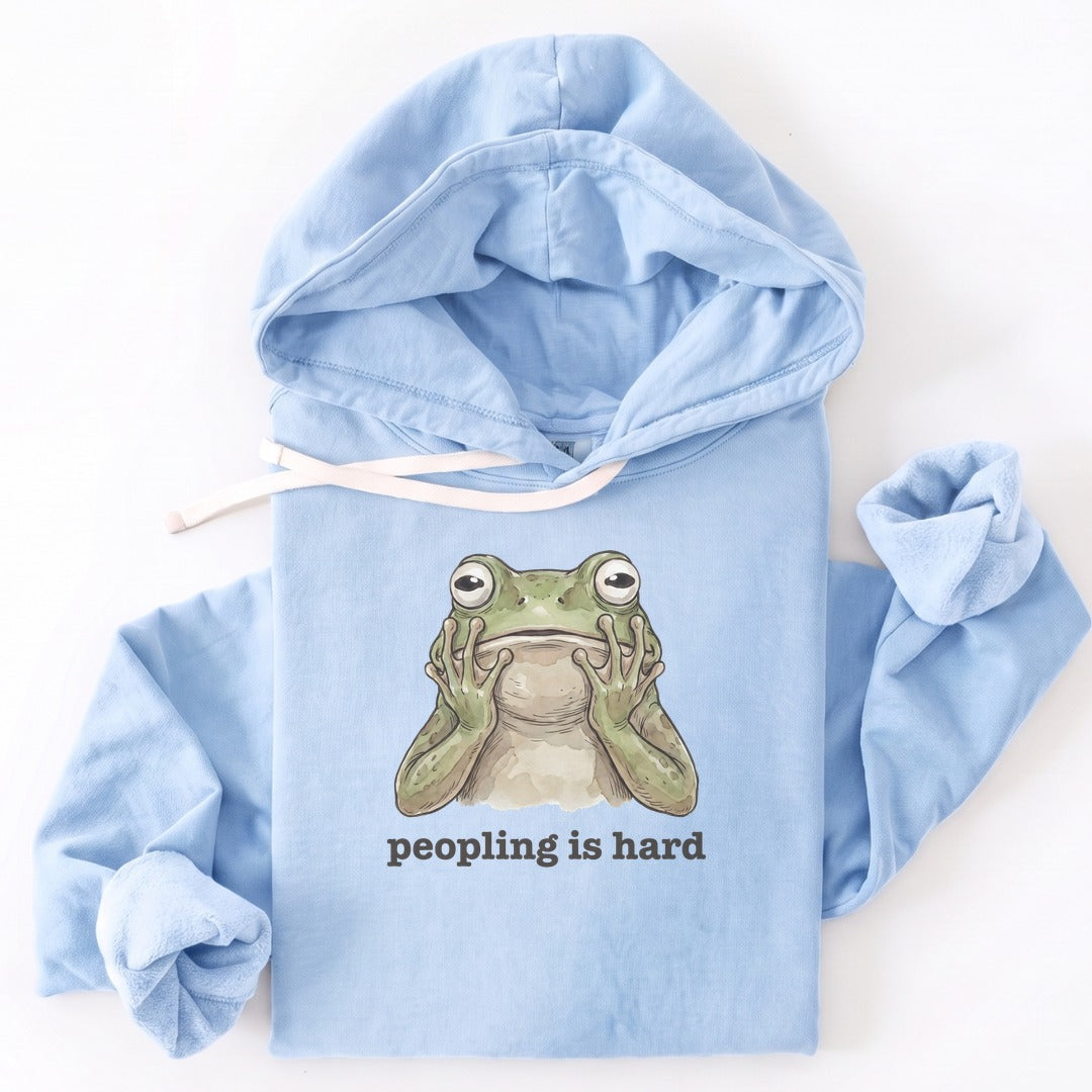 Hoodie Hydrangea / S Peopling Is Hard Premium Hoodie
