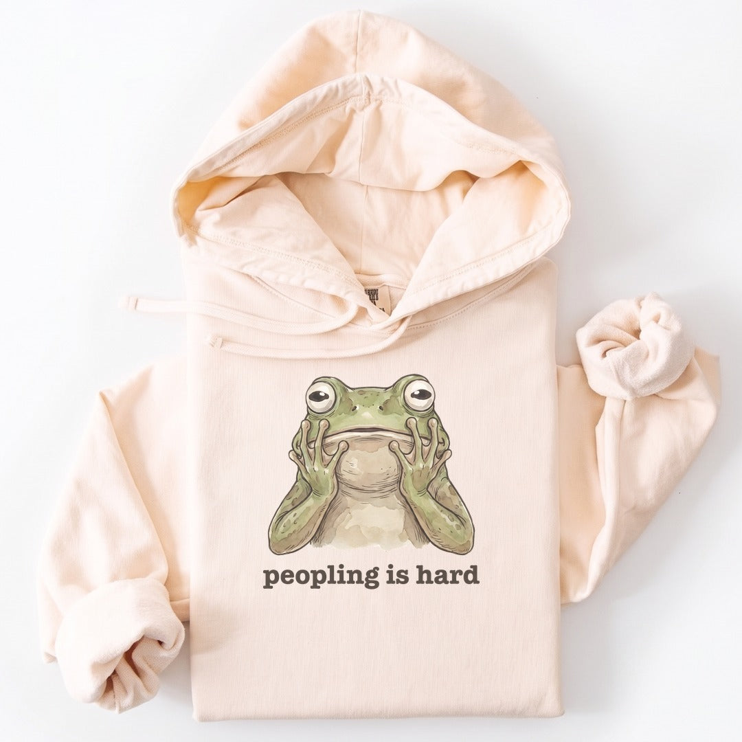 Hoodie Ivory / S Peopling Is Hard Premium Hoodie