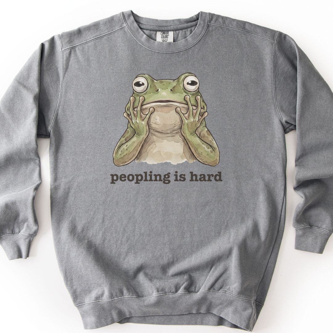 Peopling Is Hard Premium Sweatshirt - Grey