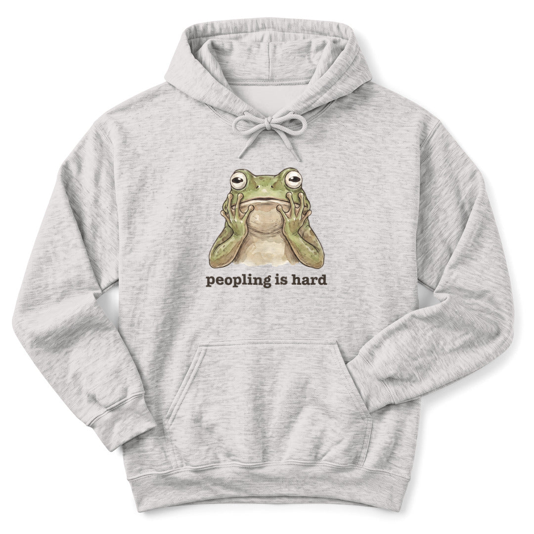 Hoodie Ash / S Peopling Is Hard Hoodie
