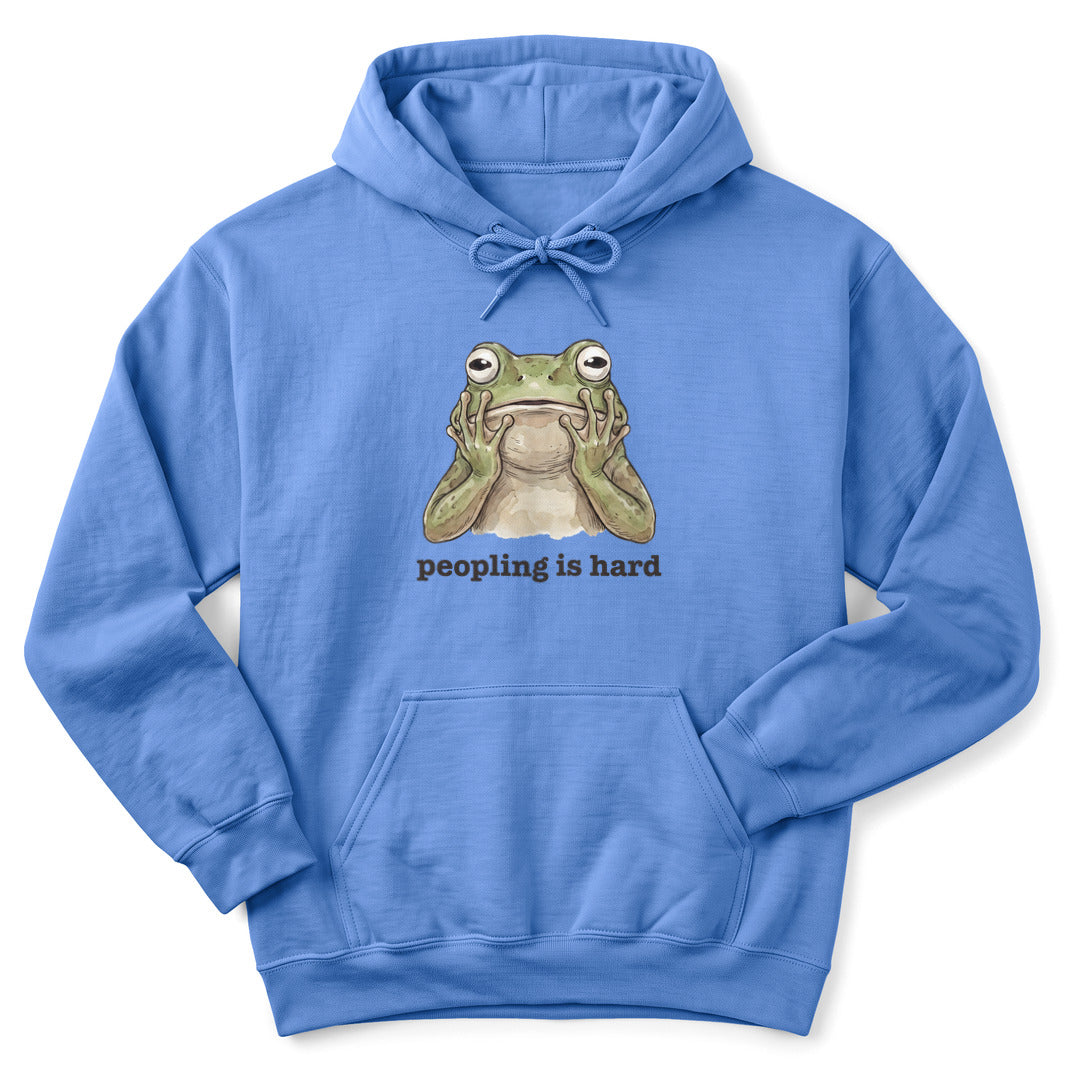 Hoodie Carolina Blue / S Peopling Is Hard Hoodie