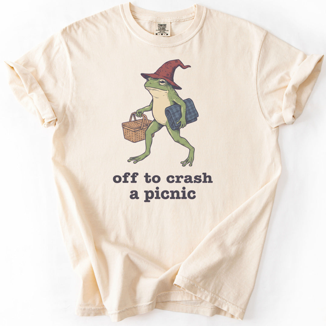 Off to Crash a Picnic Premium - Ivory