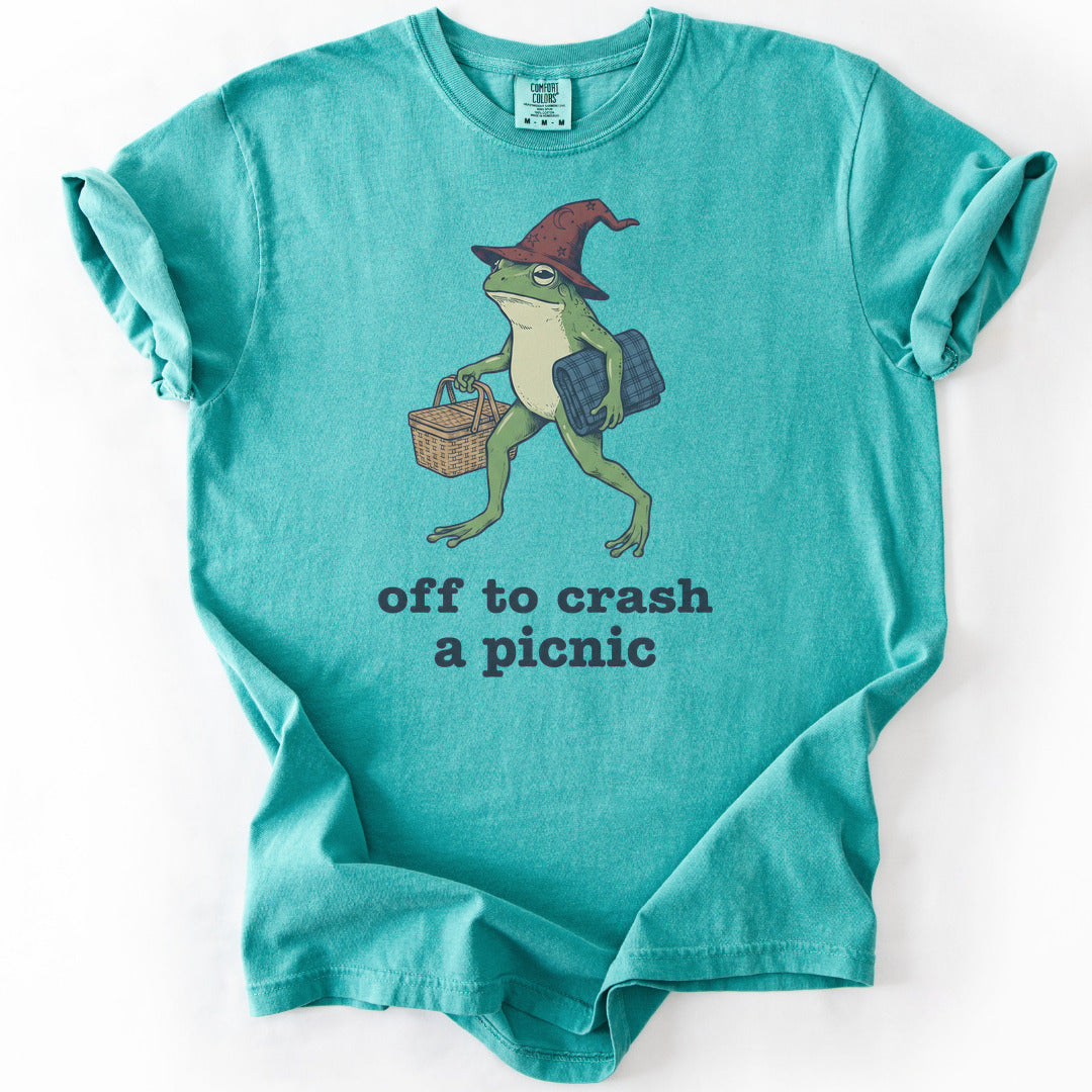 Off to Crash a Picnic Premium - Seafoam