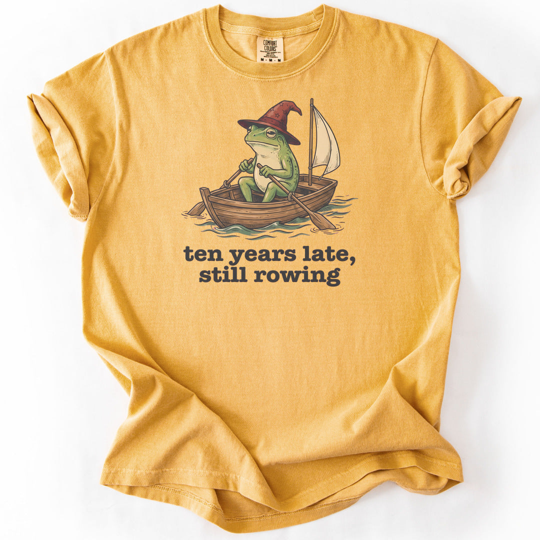 Ten Years Late, Still Rowing Premium - Mustard
