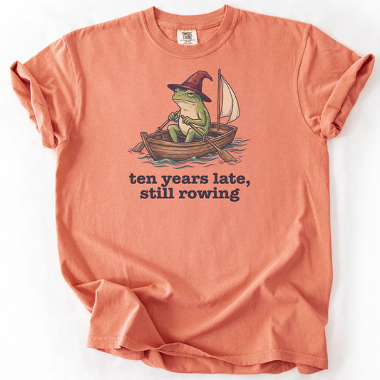 Ten Years Late, Still Rowing Premium - Terracotta
