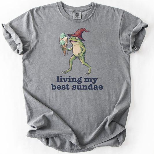 Living My Best Sundae Premium - Grey
