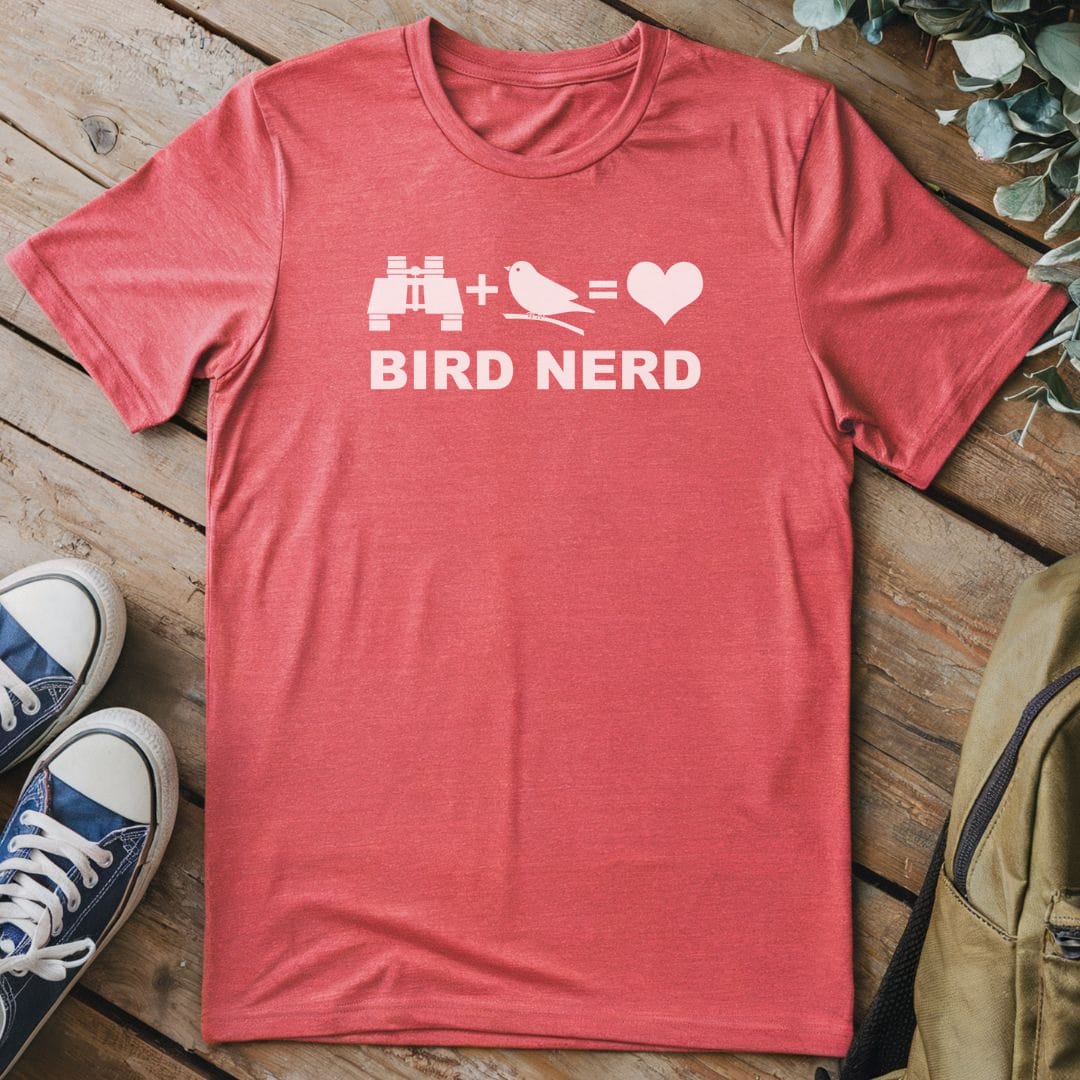 T-Shirt Heather Red / S Bird Nerd Love