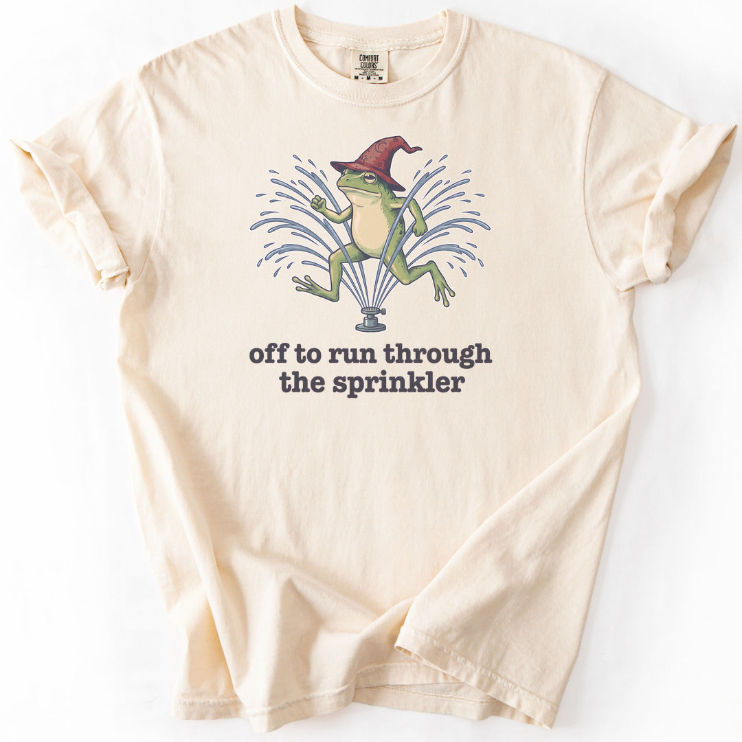 Off to Run Through the Sprinkler Premium - Ivory