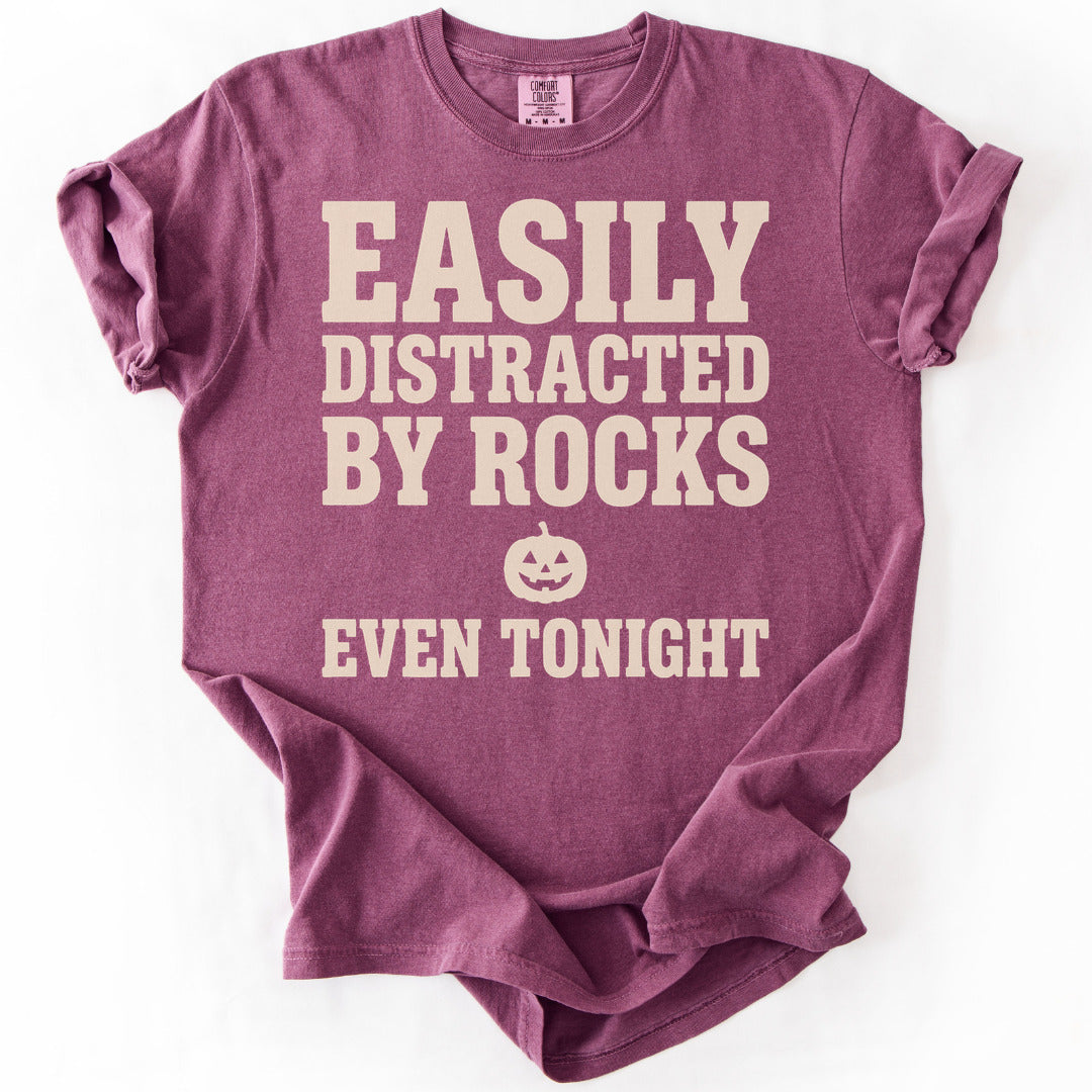 Easily Distracted By Rocks Even Tonight Premium - Berry