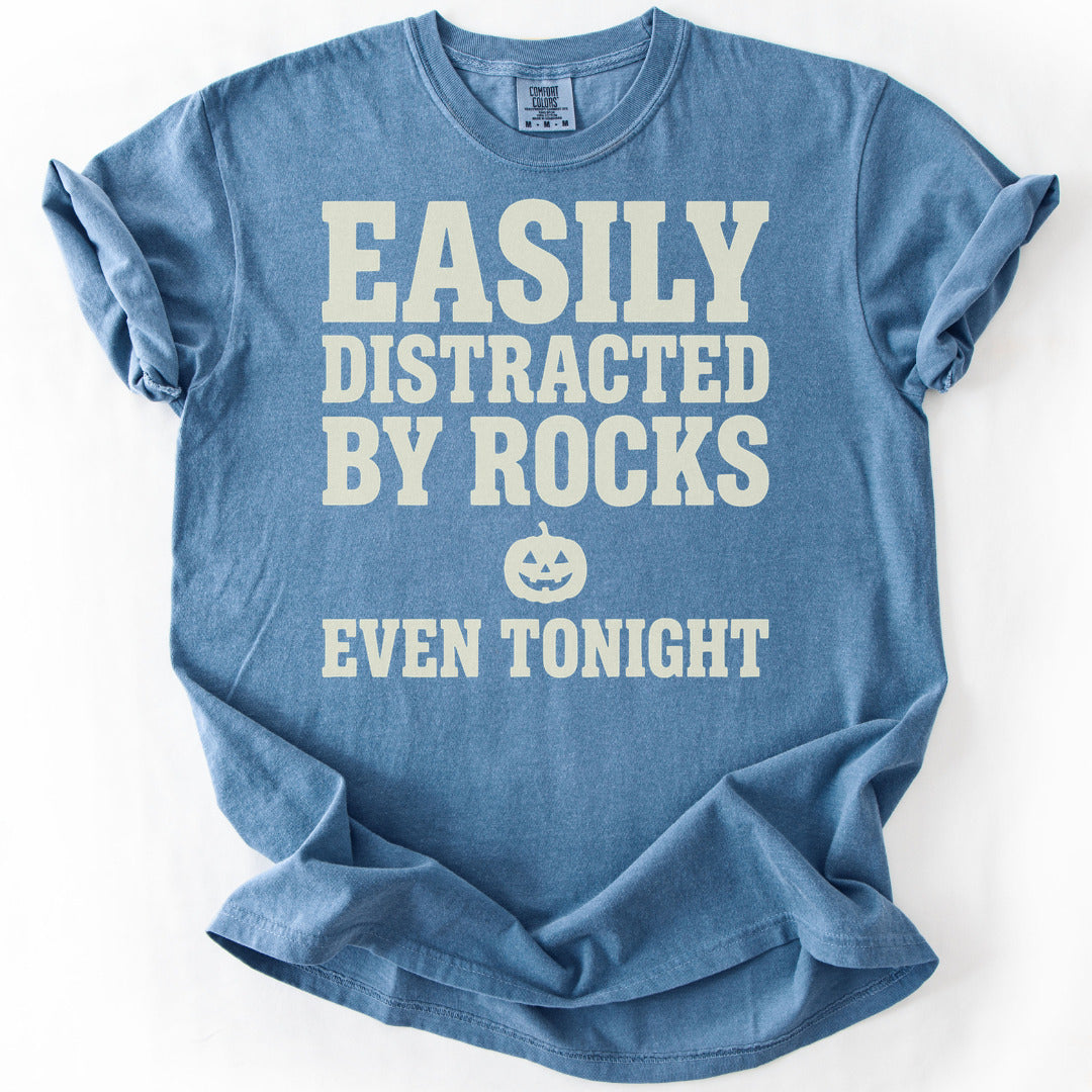 Easily Distracted By Rocks Even Tonight Premium - Blue Jean