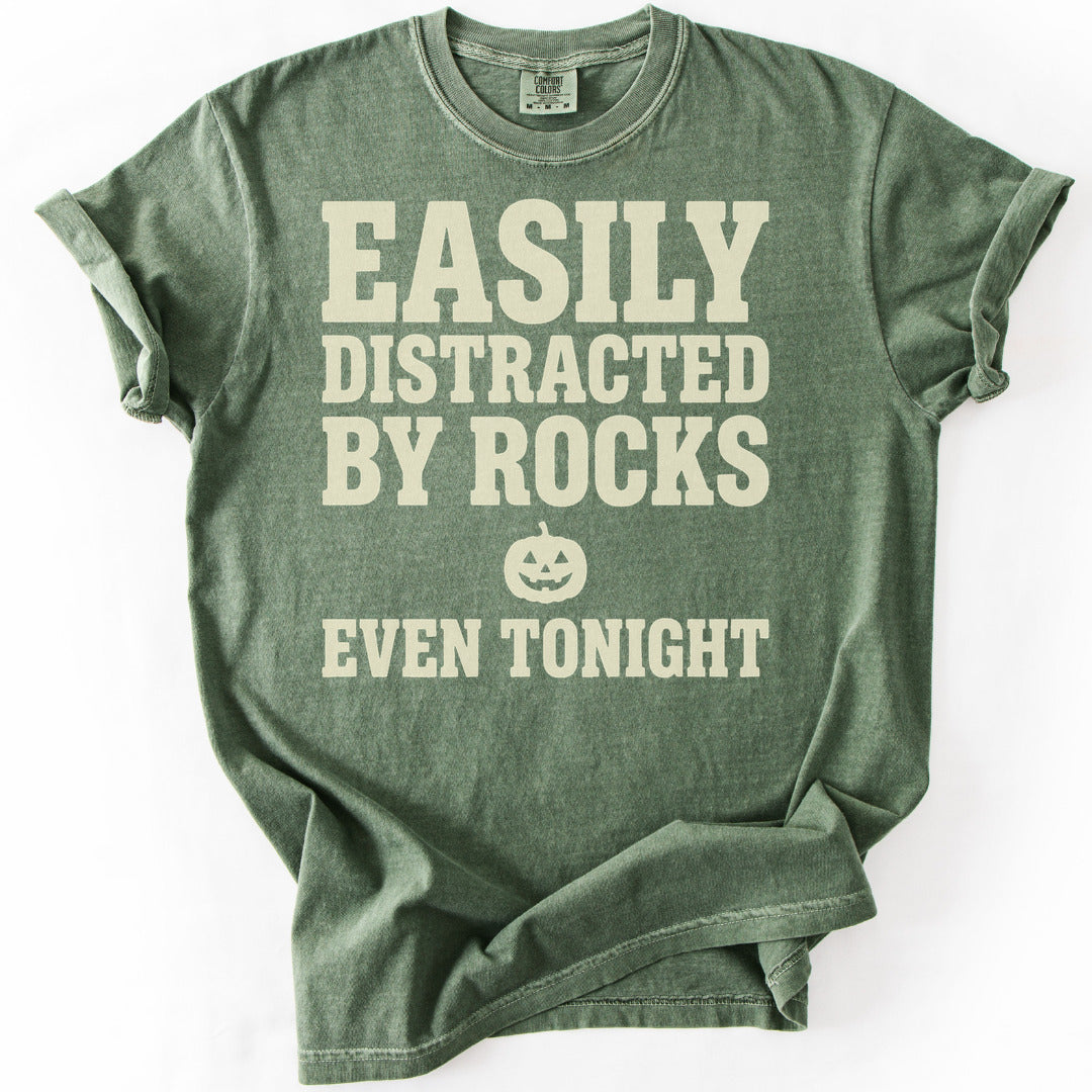 Easily Distracted By Rocks Even Tonight Premium - Moss
