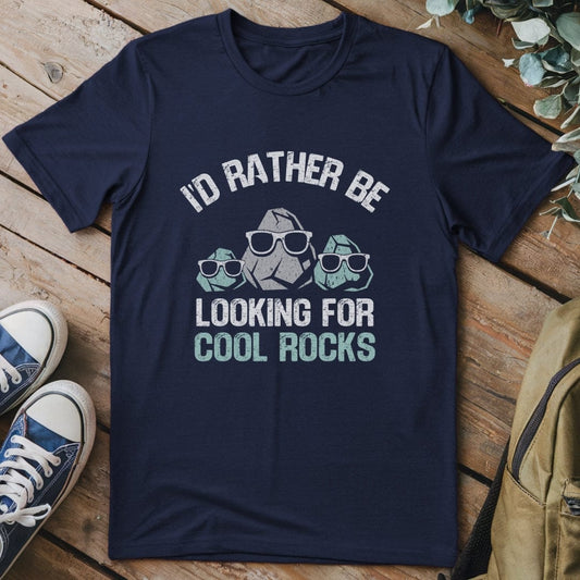 T-Shirt Navy / S I'd Rather Be – Rock Lover T-Shirt