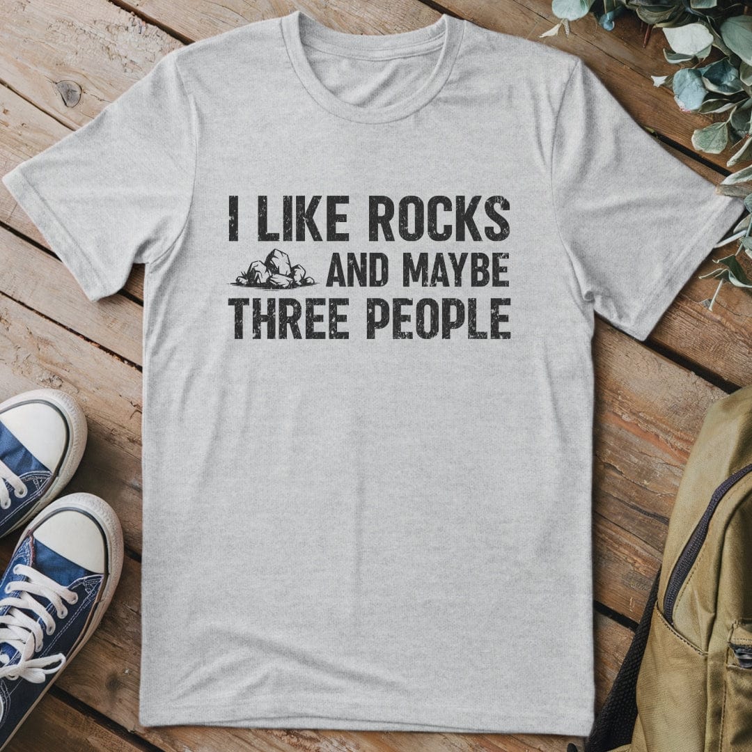 T-Shirt Sport Grey / S Rocks & 3 People – T-Shirt