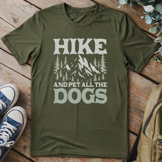 T-Shirt Military Green / S Hike & Pet Dogs T-Shirt