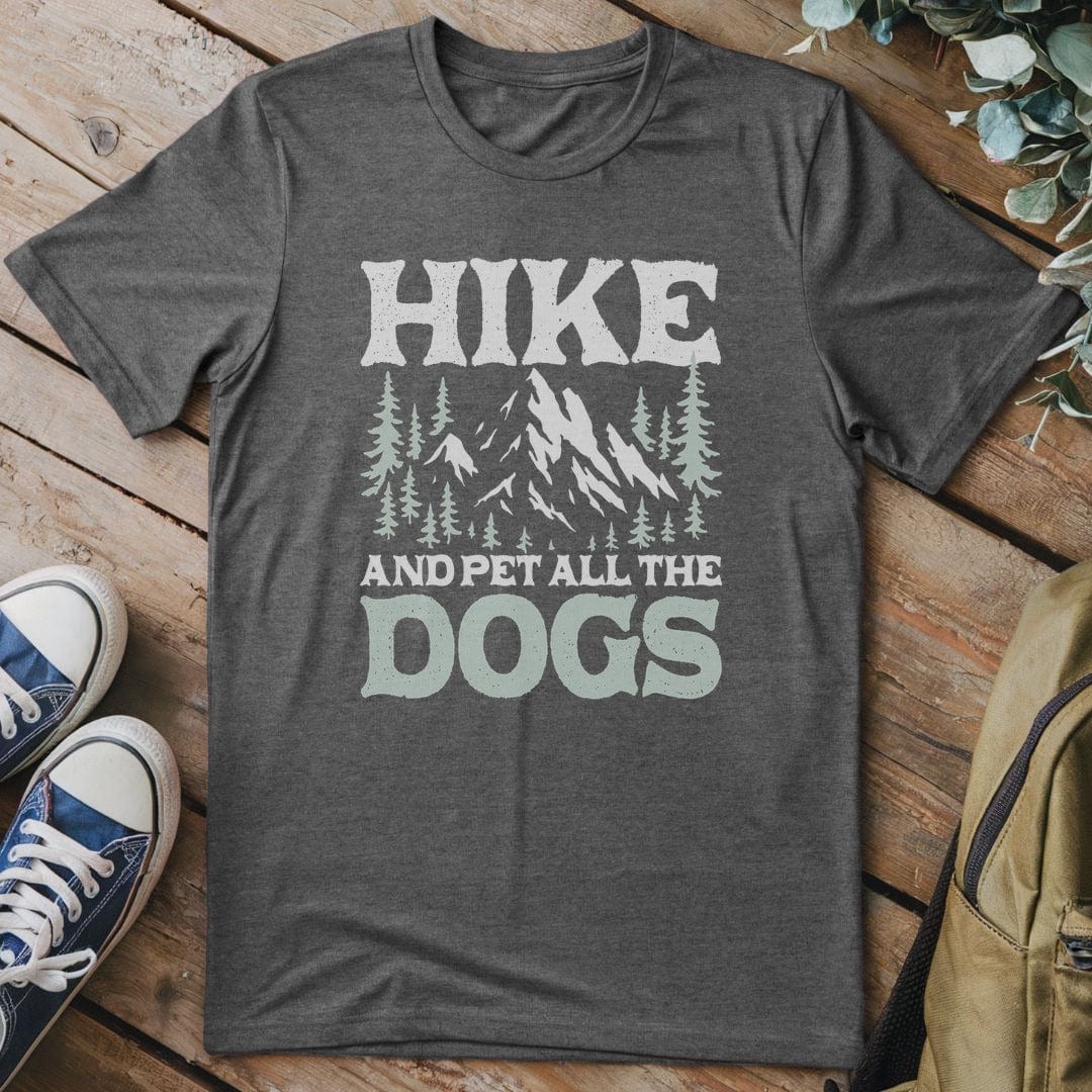 T-Shirt Dark Heather / S Hike & Pet Dogs T-Shirt