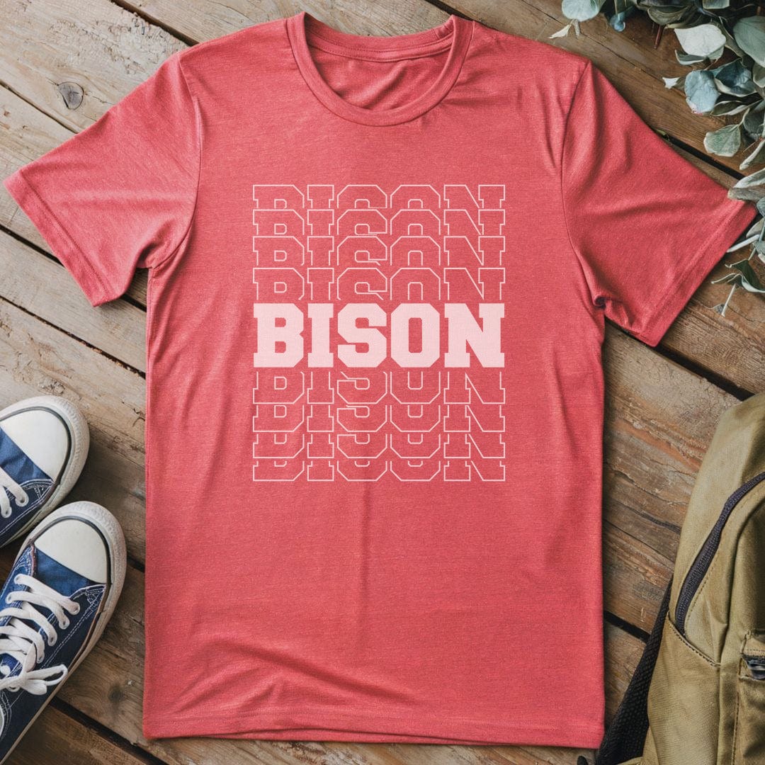 T-Shirt Heather Red / S BISON T-Shirt