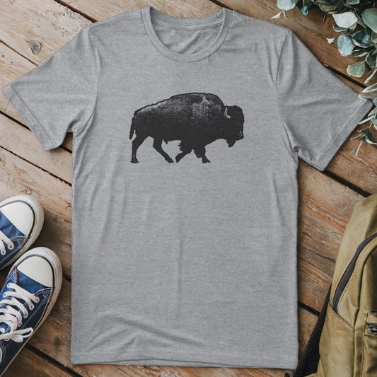 T-Shirt Sport Grey / S Lone Bison T-Shirt
