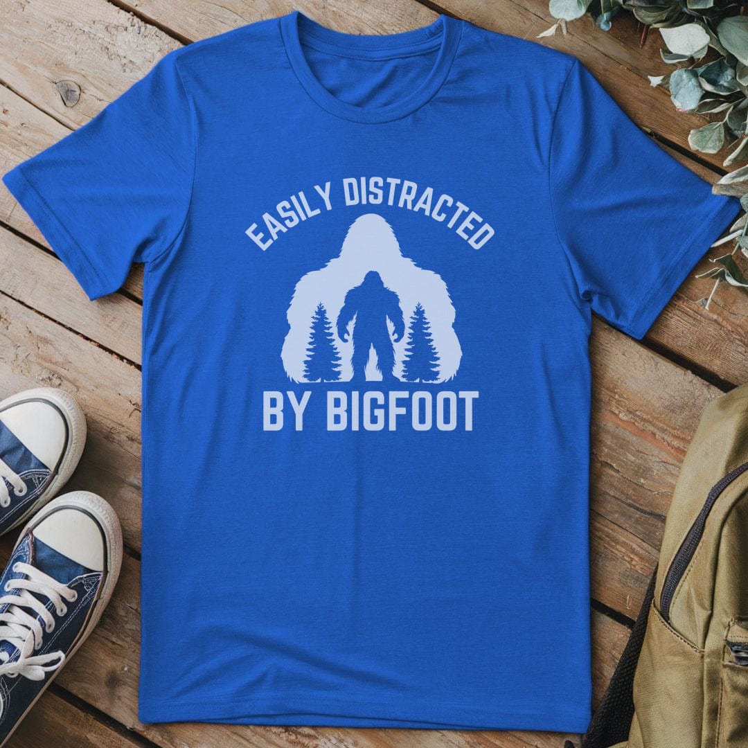 T-Shirt Royal / S Distracted By Bigfoot T-Shirt