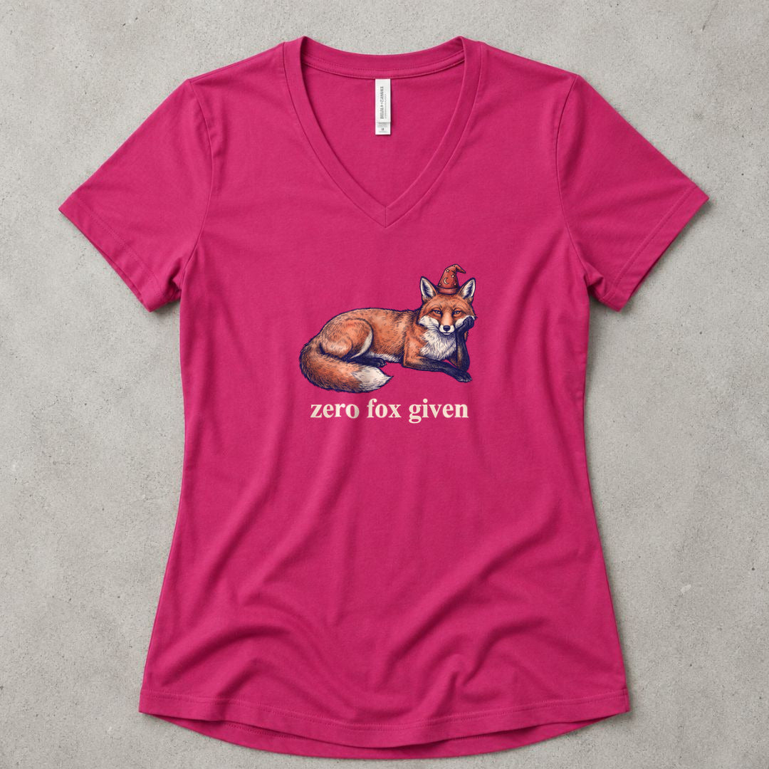 Zero Fox Given V-Neck - women's relaxed v-neck tee in Berry from Summit Soul